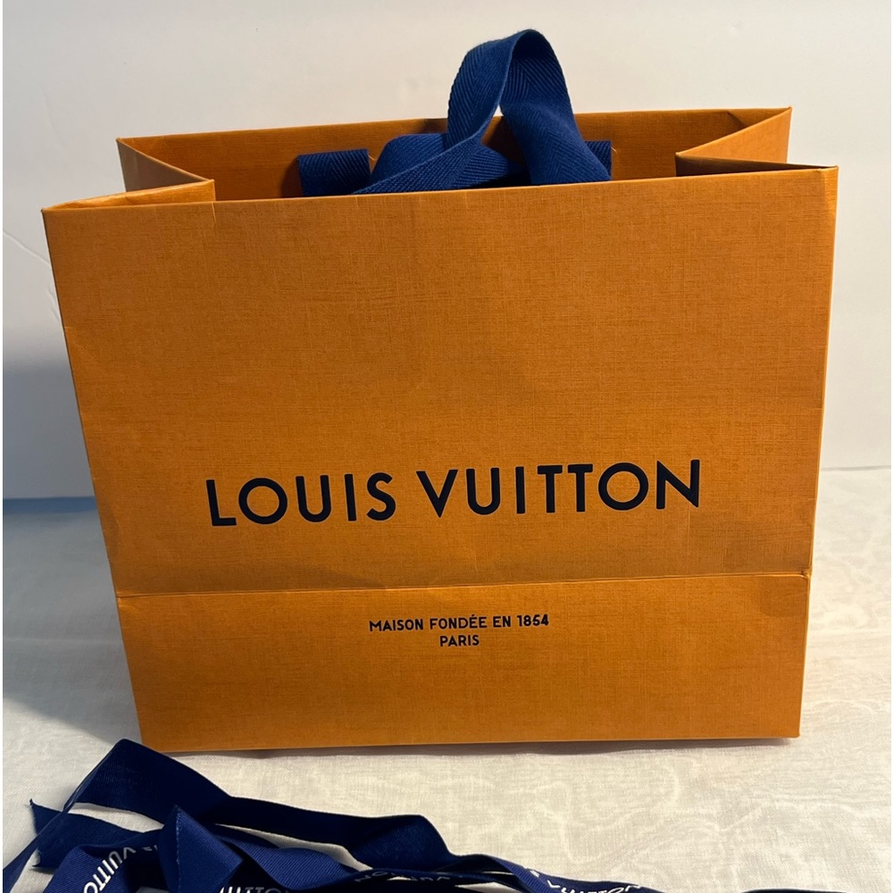Louis Vuitton Empty Paper Shopping Bag plus ribbon.
